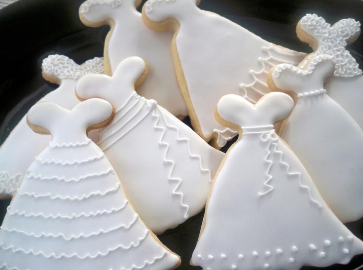 Wedding - Custom Listing For Liliana - Wedding Dress Cookies- Bridal Shower Cookies- Wedding Cookie Favors