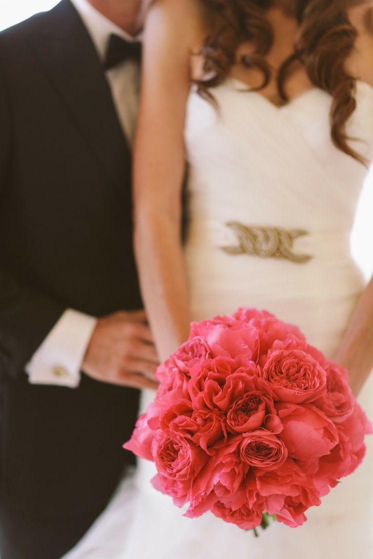 Wedding - Rich Pink Bridal Bouquet 