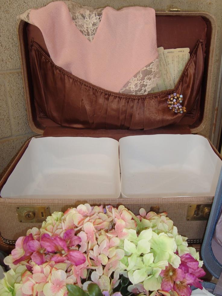 Wedding - Vintage Shower Suitcase Cooler 