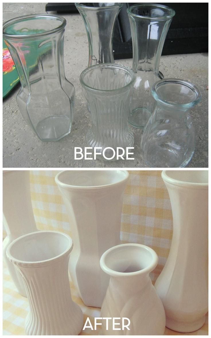 Wedding - Home Made Modern: Faux Milk Glass 