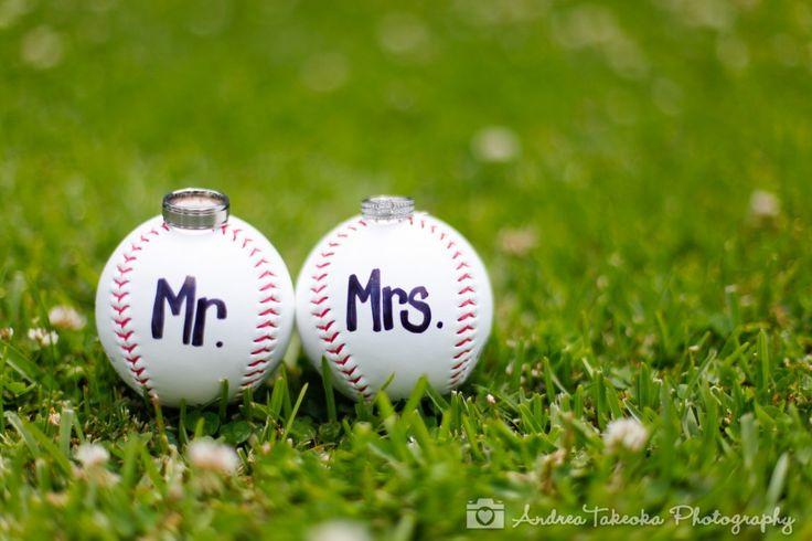 Mariage - Baseball thème la photographie de mariage