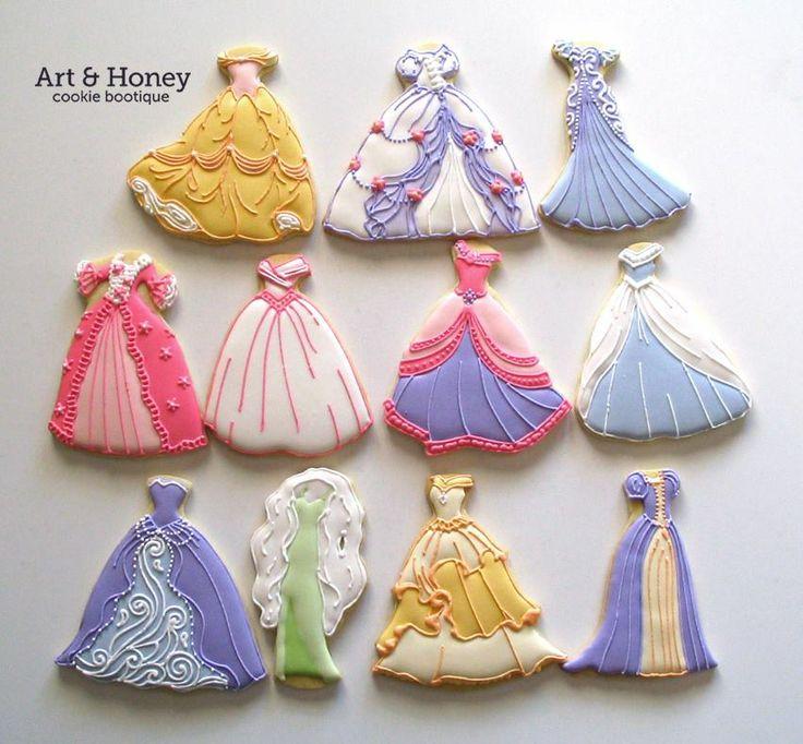 Wedding - Fancy Dress Cookies - Wedding