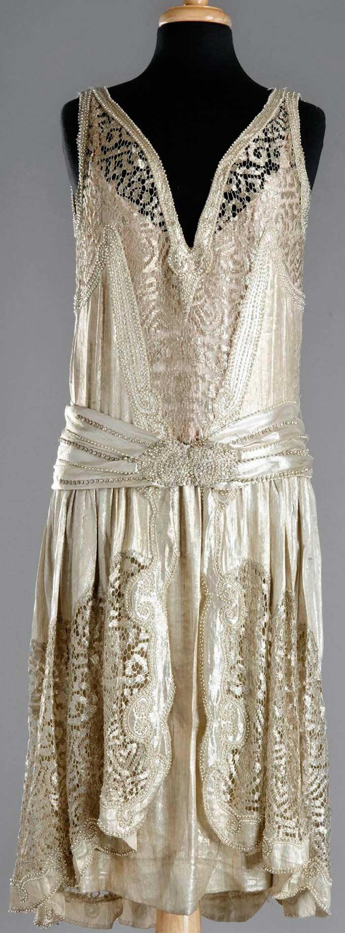 Свадьба - Чарльстон Платье, 1920 - Потрясающие Подробности 