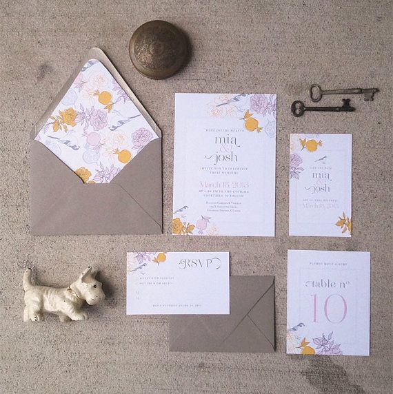 Wedding - DIY Printable Wedding Invitation Suite - Sun Giant