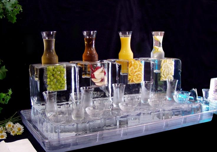 Wedding - Creative Way To Display Fruit Juices 