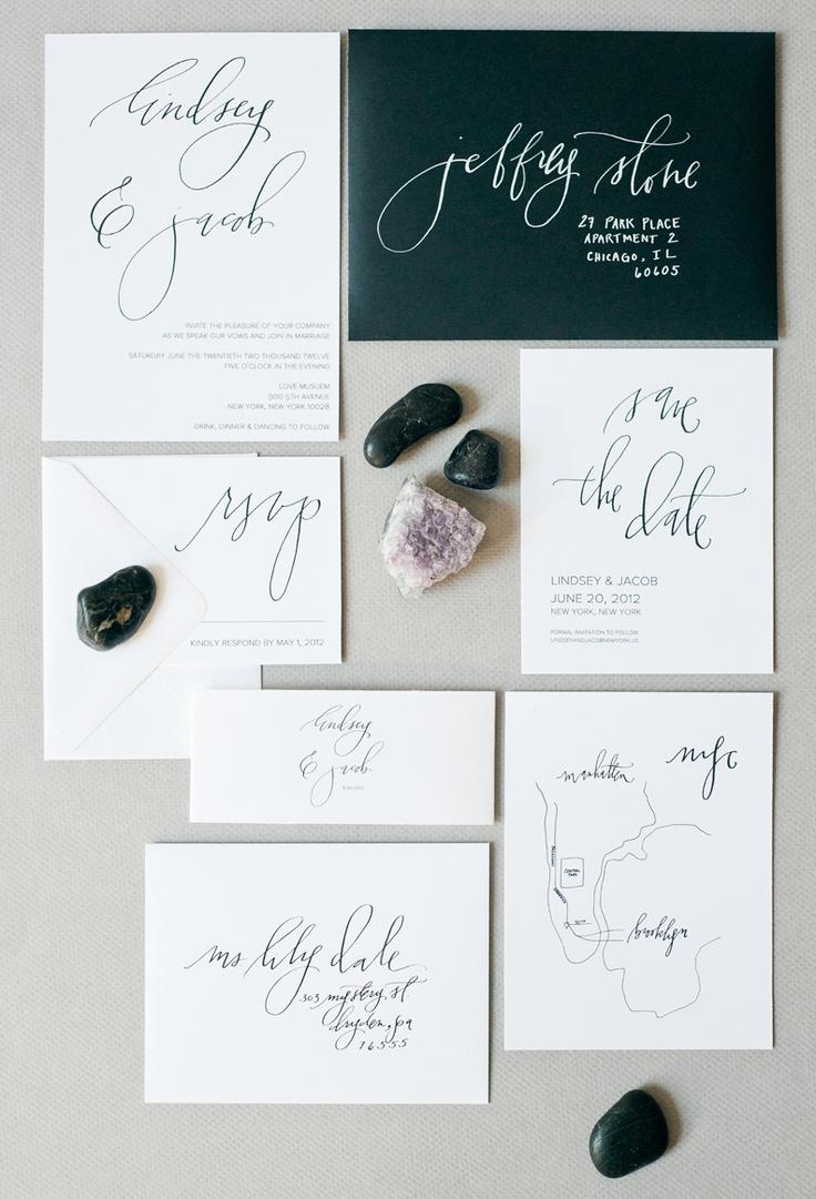 Wedding - Calligraphy Wedding Invitation Collection From Hazel Wonderland