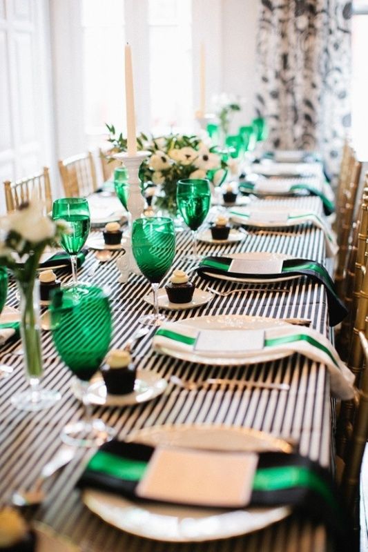 Wedding - Emerald Green Wedding Reception 