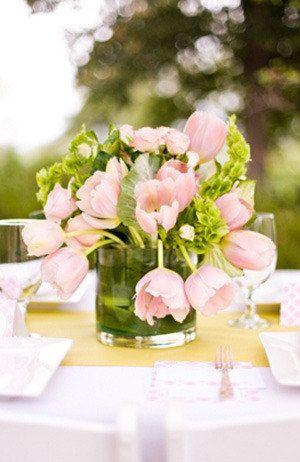 Wedding - Elegant Tulip Wedding Centerpiece 