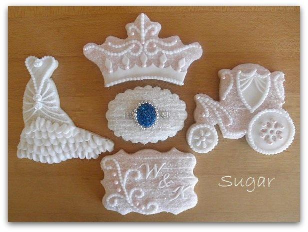 Wedding - A Royal Slumber Bridal Themed Cookies 