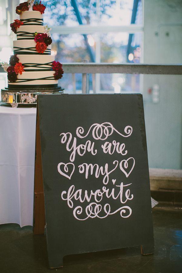 Wedding - "You Are My Favorite" Sign 