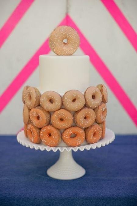 Wedding - Doughnut Cake 