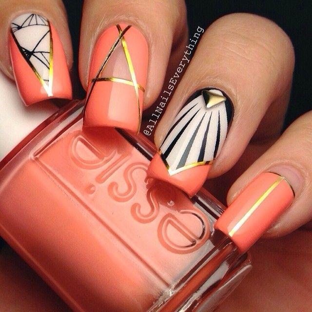 Wedding - Art Deco Inspired Nail Art 