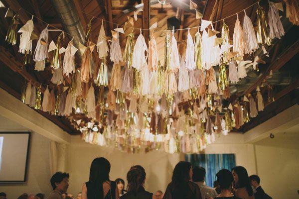 Wedding - Ceiling Tissue Tassels - Modern Wedding 