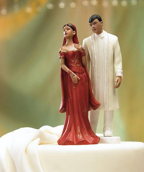 Wedding - Indian Wedding Cake Topper 