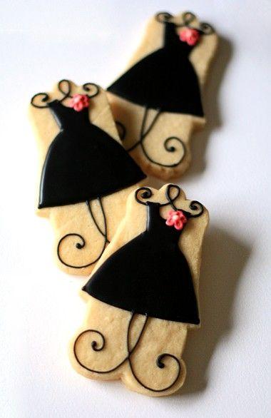 Wedding - Little Black Dress Cookies 