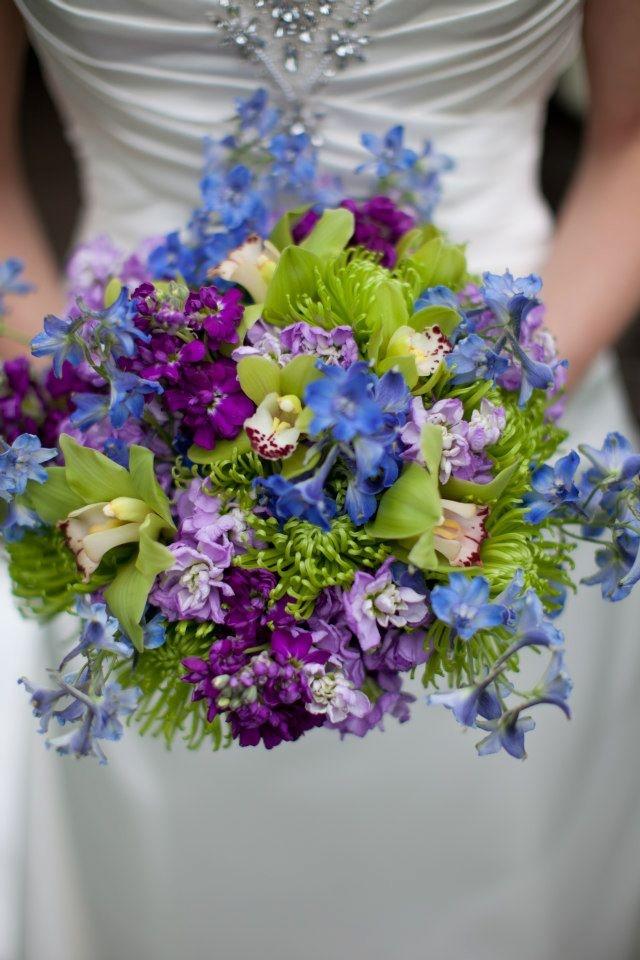 Mariage - Bouquets de mariée bleue