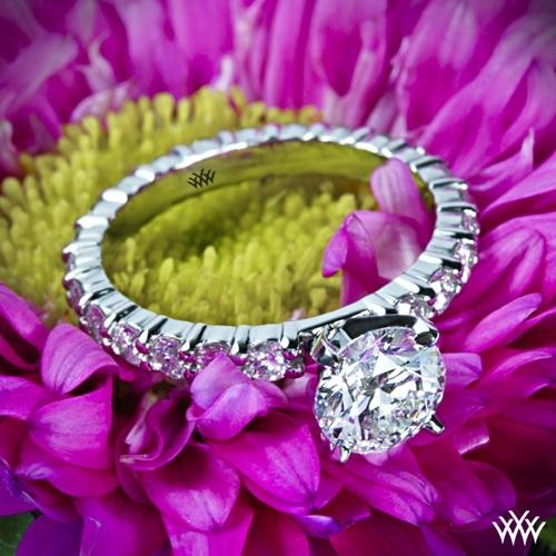 Hochzeit - 18k White Gold "Diamanten für die Ewigkeit" Diamant-Verlobungsring