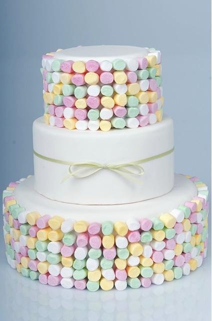 Wedding - Marshmallow Wedding Cake 