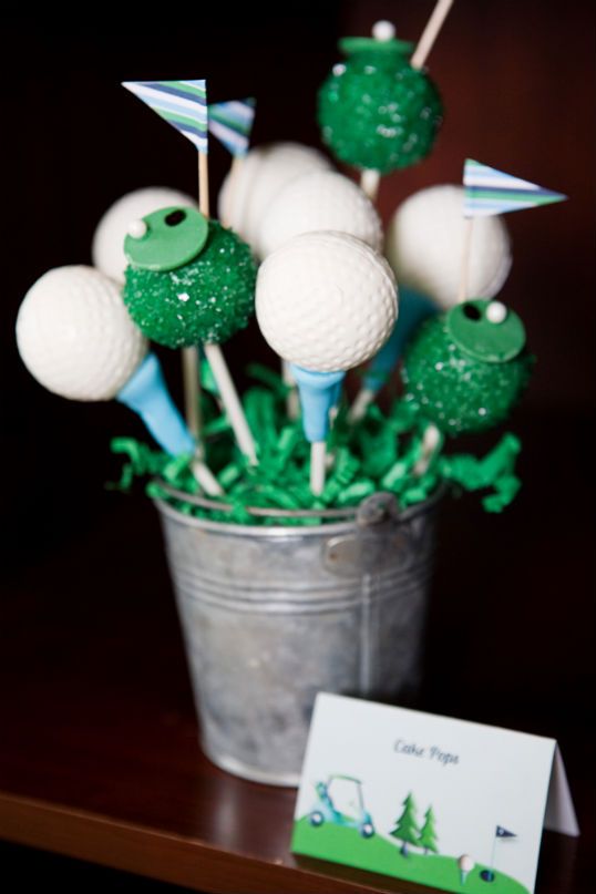 Wedding - The Party Wagon: Golf-themed Cake Pops 