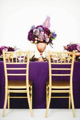 Wedding - Purple Luxe  Floral Centerpiece 