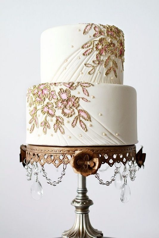 Wedding - Love The Gold And Pink Detail 
