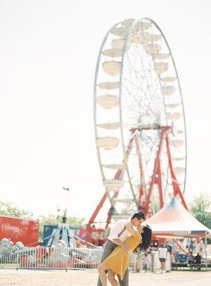 Wedding - Colorful County Fair Engagement Session
