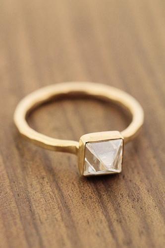 Wedding - 33 Quirky Engagement Rings For Alt Brides