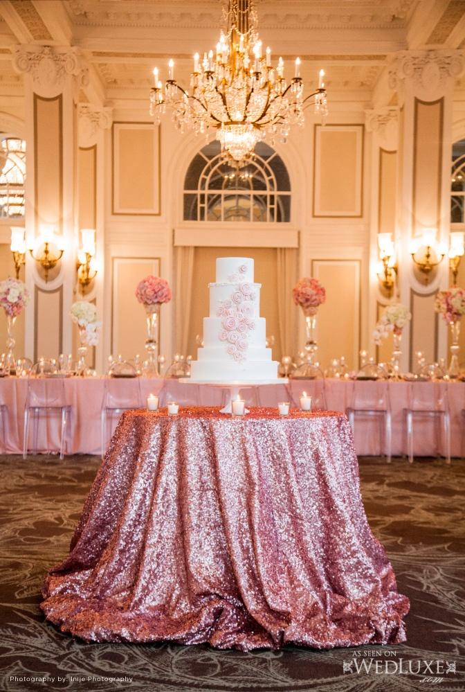 زفاف - ● كعكة الزفاف الجدول ● الوردي