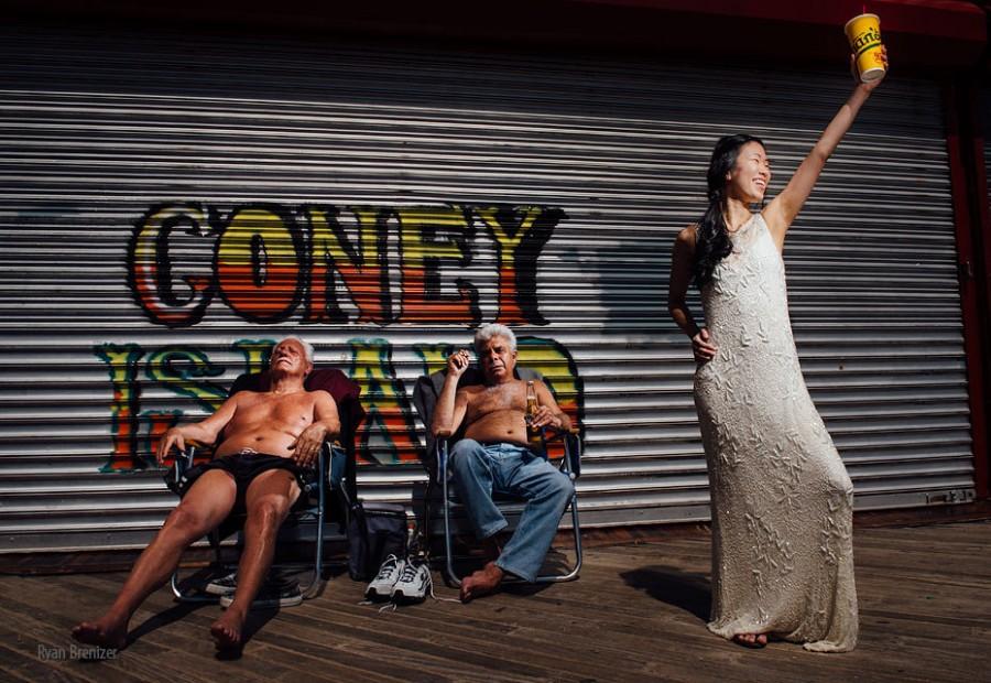 Hochzeit - Die meisten Coney Island Hochzeits-Foto aller Zeiten