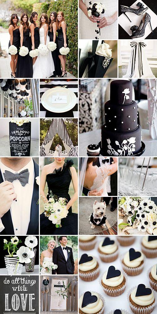 زفاف - أسود الزفاف الأبيض الإلهام