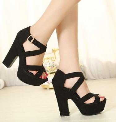 Wedding - Roman Style Peep Toe Sandals Shoes Pink Pink SD0341