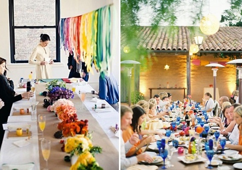 زفاف - قوس قزح متعدد الألوان