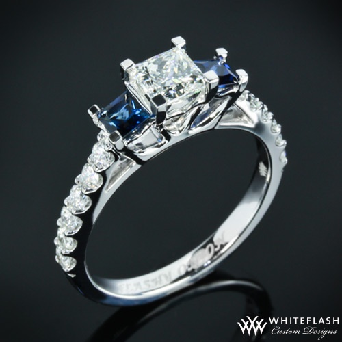 Wedding - Three Stone Engagement Rings - Past, Present And Forever