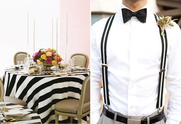 Wedding - Black & White Striped Weddings