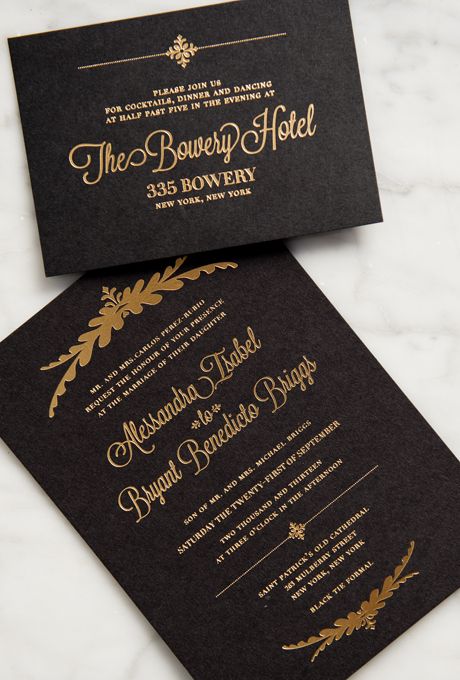 Wedding - Invitation Paper Gold