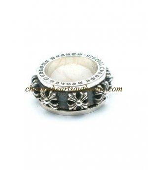 زفاف - Chrome Hearts Silver Cross Engraved Ring