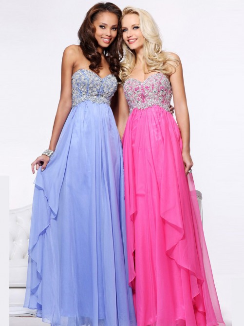 Mariage - Cute Strapless Prom Dress With Draped Skirt
