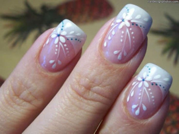 White and Diamond Nail Art for Wedding - wide 3