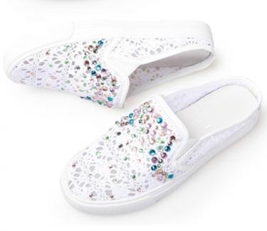 زفاف - Sweet Style Wedge Peep Toe Flat Sandals Sliver Silver SP0087