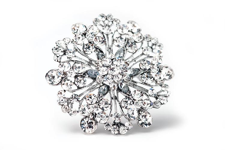 زفاف - Floral spark pin/pendant