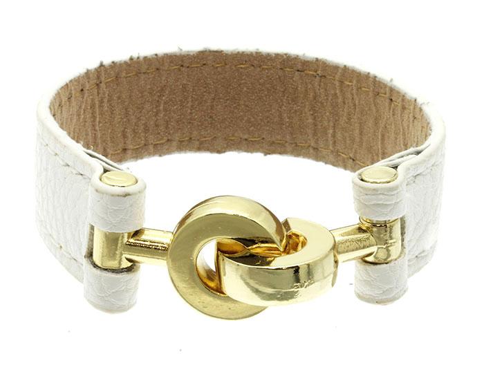 Mariage - metal knot cuff (blanc)