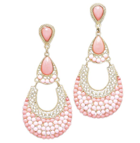 Hochzeit - elabora coral earrings