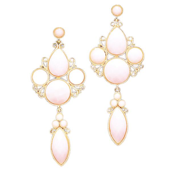 Wedding - amerille light coral earrings