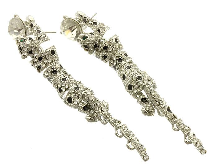 زفاف - hanging leopard earrings