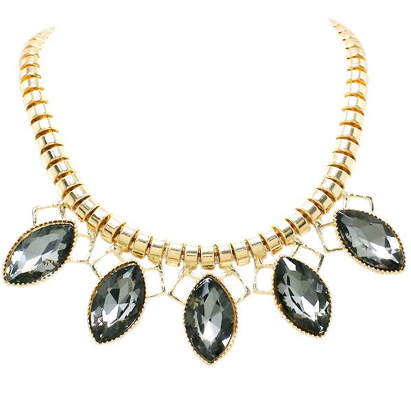 Mariage - Grey & Gold Necklace