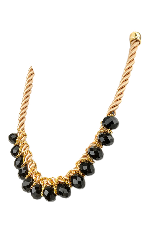 زفاف - noir rope necklace