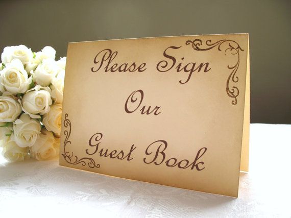 Wedding - Weddings - Guests Book Ideas