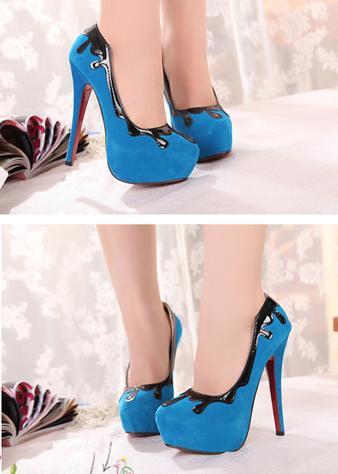 Mariage - Fashion Style Bowknot Embellished Lovely Hight Heel Pump Red Red PM0552