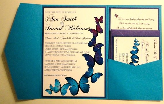 Hochzeit - Schmetterlings-Hochzeits Inspiration