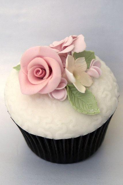 Mariage - Cupcakes - rose